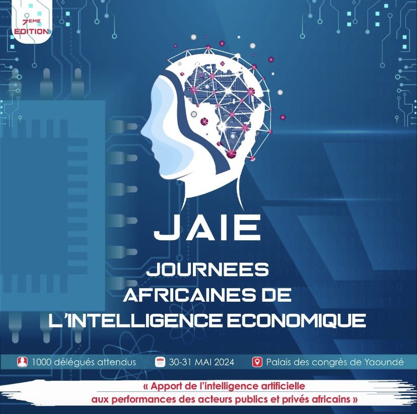 La 7ème édition des Journées africaines de l’intelligence économique #JAIE2024 aura pour thème « L’apport de l’intelligence artificielle aux performances des acteurs publics et privés africains ».

lnkd.in/eh-6Yrs3

#CAVIE #MarchéAfricain #IntelligenceEconomique