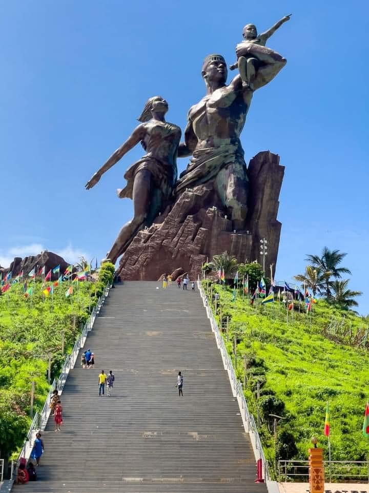 The African Renaissance Monument, Located in Dakar, Senegal.

The tallest statue in Africa.