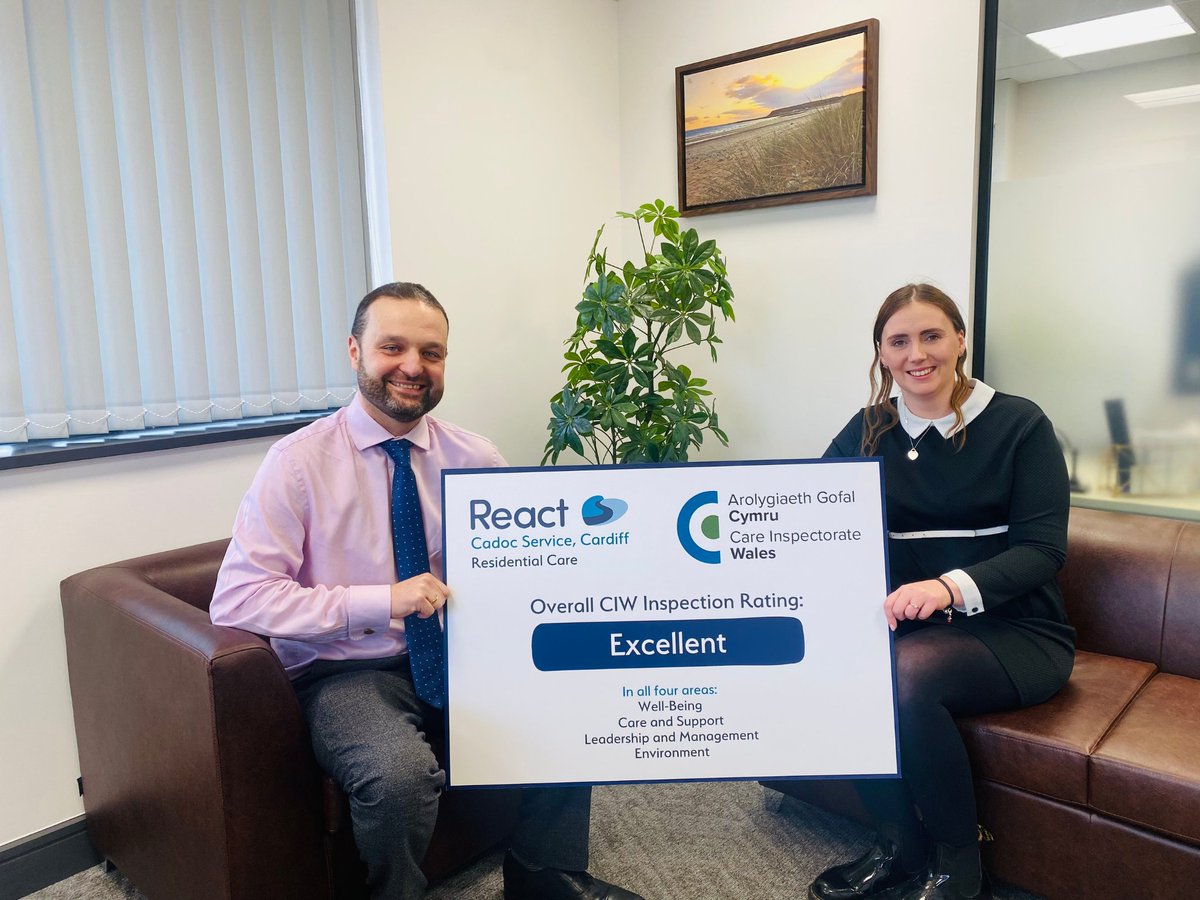 BIG NEWS: CIW RATED CADOC ‘EXCELLENT’ IN ALL AREAS We are delighted to share the outcome of our CIW Inspection at Cadoc, Cardiff. “People are at the heart of this service.” #ImprovingLives #CIW Read more here: ow.ly/1B6c50Qo4Ew