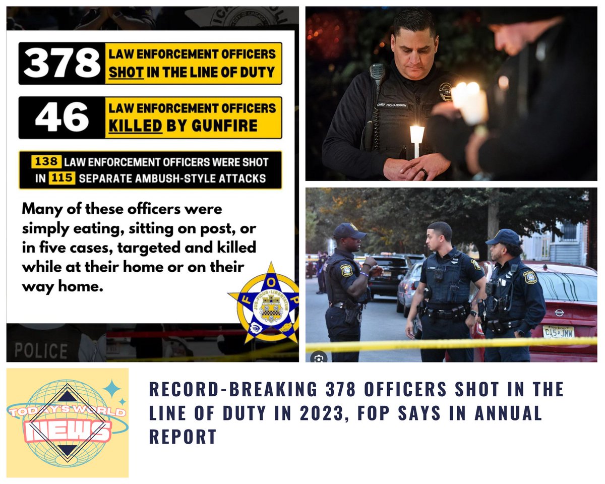 The latest figures from the National Fraternal Order of Police present a concerning trend in the safety of law enforcement officers across the United States. In an alarming record for 2023, shootings of officers in the line of duty have escalated to 378, with 46 tragically losing…