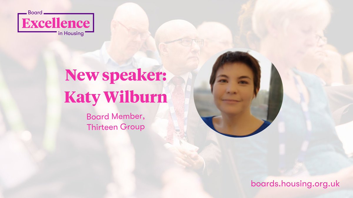 Katy Wilburn from <a href="/Thirteen_Group/">Thirteen Group</a> will help us ask 'How well do you know your residents?'

She will be joined by Sue Ramsden from <a href="/ThamesReach/">Thames Reach</a>'s board and Julie Layton from <a href="/Advancetweets/">Advance Housing and Support (also on Bluesky)</a>.

Agenda: boards.housing.org.uk/agenda/agenda-…