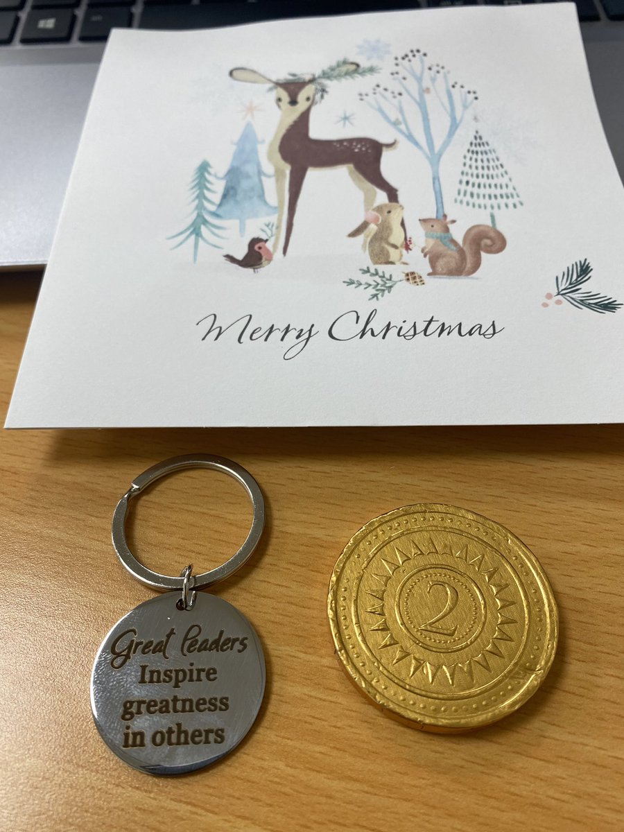 What a lovely Gift  and Recognition from staff member. Great Inspiration to continue what is good in new year.