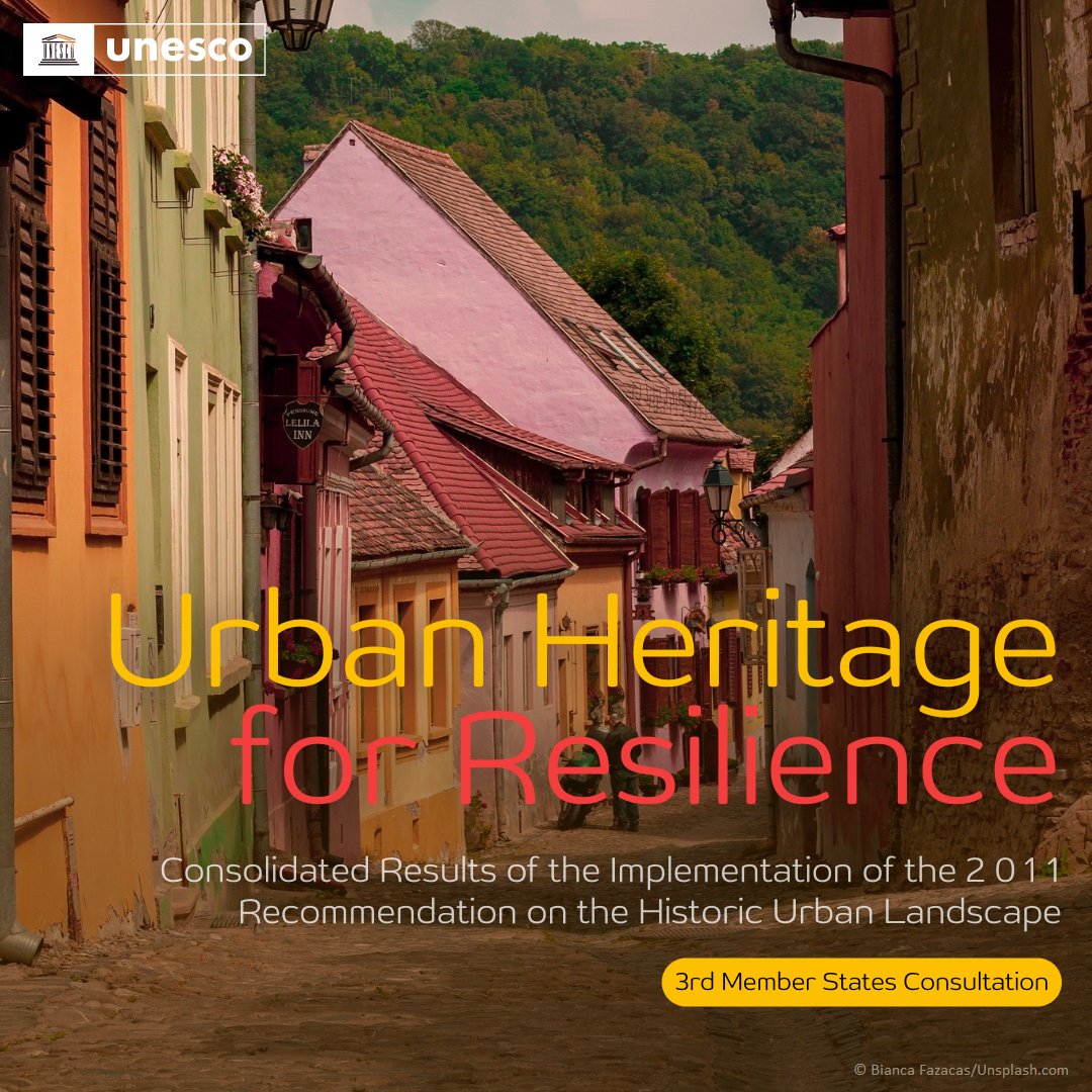 🟡OUT NOW: New report on historic urban landscapes! Over 50% of the countries worldwide struggle to protect their historic cities from climate change, rapid urbanization & ill-conceived development projects. Let's unlock the potential of urban heritage: on.unesco.org/47nl3SI