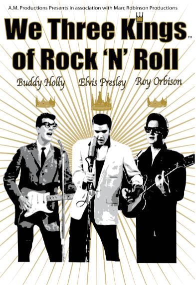 👑 We Three Kings, a tribute to rock 'n' roll icons Roy Orbison, Buddy Holly, & Elvis Presley, heads to The Majestic Darlington on Saturday 13th January 🎟️ Tickets are on sale now via TicketSource ℹ️ ticketsource.co.uk/majestic-theat…