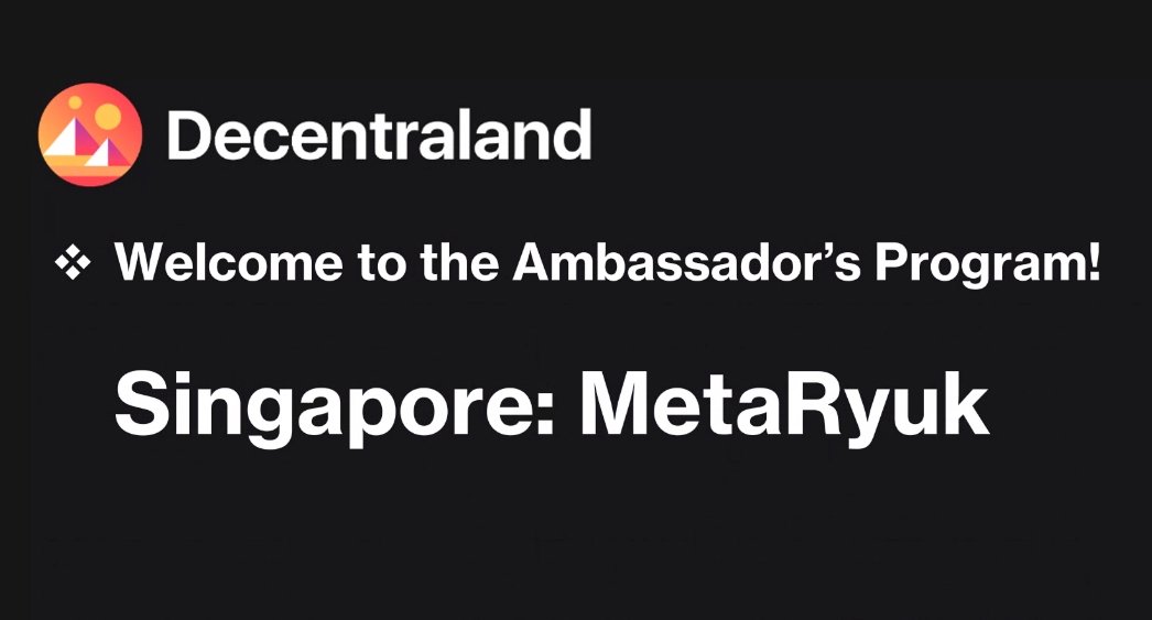 I am thrilled to announce that I have been officially appointed as an Ambassador for <a href="/decentraland/">Decentraland</a>, and I am also a part of the <a href="/DecentralandDAO/">Decentraland DAO</a> Facilitation Squad. While I am not a metaverse developer or architect, my contributions have garnered trust from key community members.