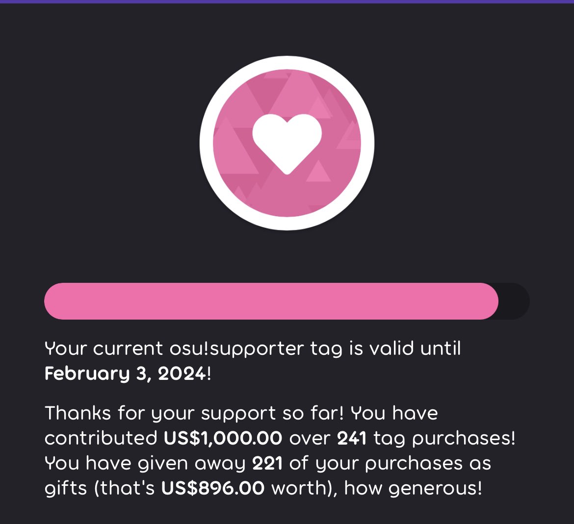 vDimatrix's tweet image. I was always very passionate about osu!

Do I get something for this now? 👀