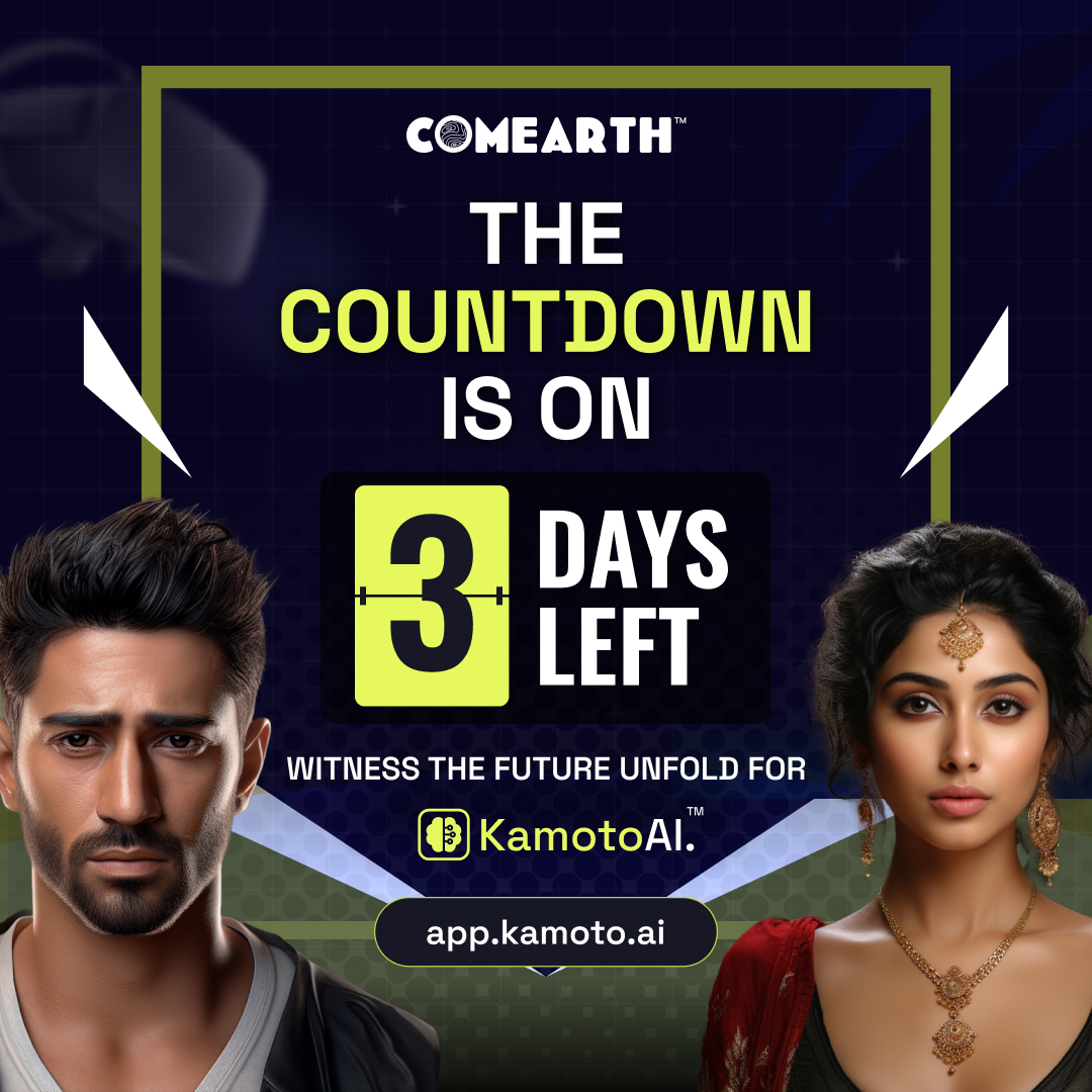 The #countdown has begun! In just three days, something extraordinary is set to unfold on <a href="/KamotoAI/">Kamoto.AI</a>.

#StayTuned for an experience that promises to be nothing short of spectacular.

Visit : app.kamoto.ai/marketplace

#kamotoai #ai #aichatbot #aiavatars #generativeai #3daystogo🎉