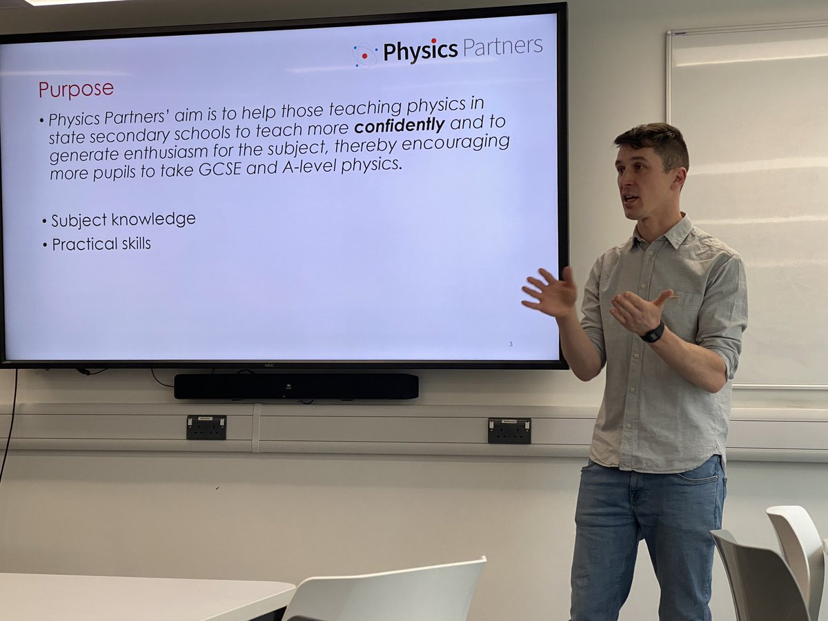 Great turnout for <a href="/benwford/">Ben Ford</a>’s session at #ASEConf2024 about <a href="/PhysicsPartners/">PhysicsPartners</a> support for non-specialist/ECT physics teachers.