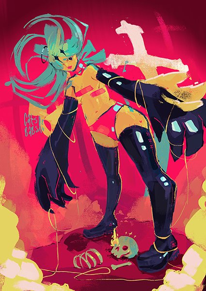 pulchramen's tweet photo. First illustration of the year wooo💖✨🎉
A piece that’s been somewhat influenced by my recent personal life, I’ve never experienced a death before so it’s not really a concept that’s ever been in my art.
I really enjoyed painting her, she cleared my heart a bit. https://t.co/5t8nmlL6SH