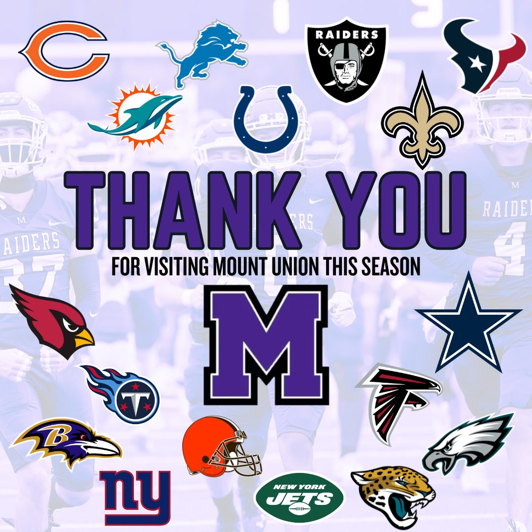 Thank you to all 17 NFL Teams that came to visit us this season! Looking forward to having you back on campus! #ChampionTheStandard