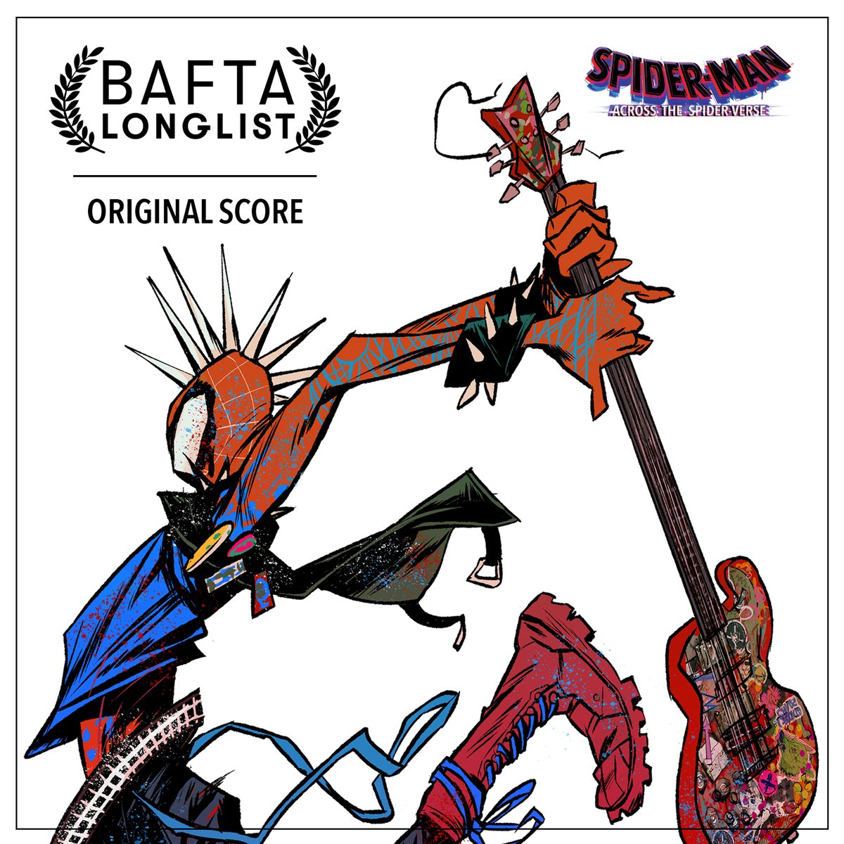 SpiderVerse's tweet photo. Spider-Man: Across the #SpiderVerse is on the @BAFTA longlist for Original Score. #EEBAFTAS https://t.co/c6HjxPtvGa