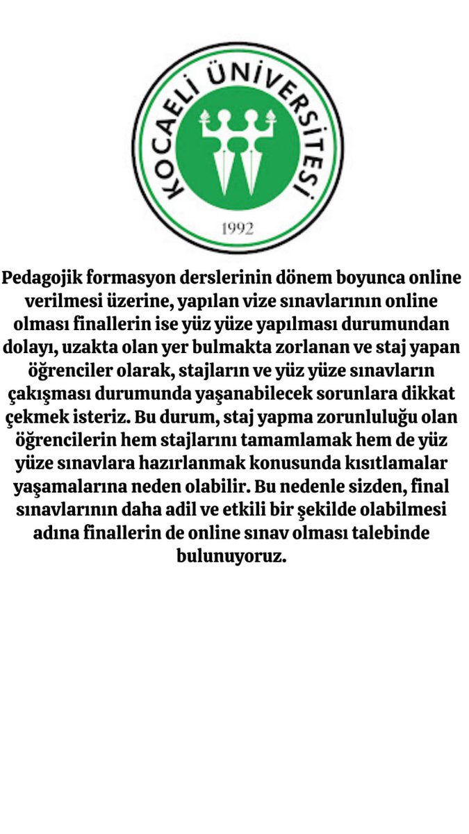 Ssemihcanerr's tweet photo. #peffinallerionlineolsun @NuhZaferCanturk 
@kocaeliuzem @kou92official #koü #formasyon https://t.co/2cuaj8NG3R