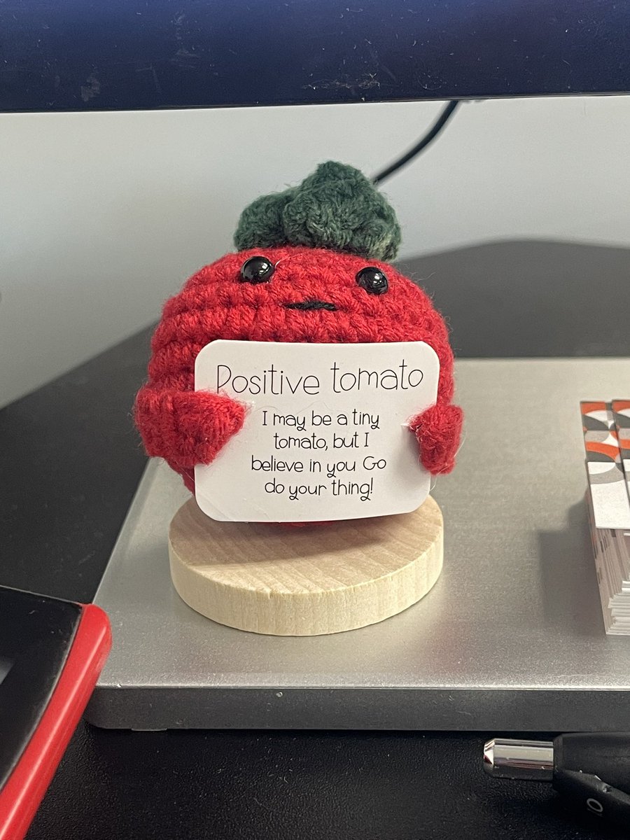 GregSoull's tweet photo. Not my desk tomato keeping me alive and moving 😵‍💫😵 https://t.co/ClF60dZ7rt