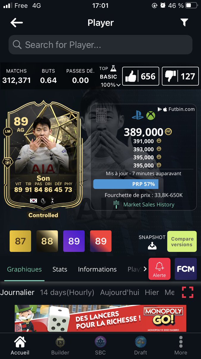 ___67wwvv's tweet photo. @Mrbuu13_Ytub Le son 89 faut vendre parcequil va rebaisser ouuu ? https://t.co/KLOOF3nWjV