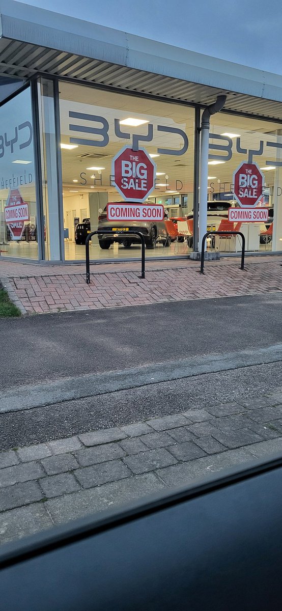Looks like <a href="/BYDCompany/">BYD</a> sheffield are having a sale when they open. Cars already in the showroom @oxfordteddy <a href="/mozzaev/">MozzaEV</a>