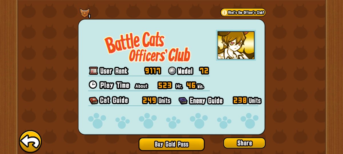 TramsieTheRam's tweet photo. Gonna start doing monthly-ish updates on battle cats progress with the card and some achievements so I actually can post on this account 
I did floor 34 in heavenly tower again.... I hate floor 34
All the others 31-39 are easy though so whatever https://t.co/wh5AweHgf2