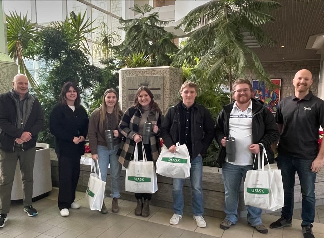 agbiousask's tweet photo. The Agronomy Symposium was a huge success!
 
Students presented their 12-month farm management plans that they developed for real life farms.
 
Thank you to our sponsors @SKAgrologists @SaskPulse @BourgaultAg @NutrienAgCda Richardson Pioneer and Simplot. (1/2) https://t.co/NIcqoFD8BS