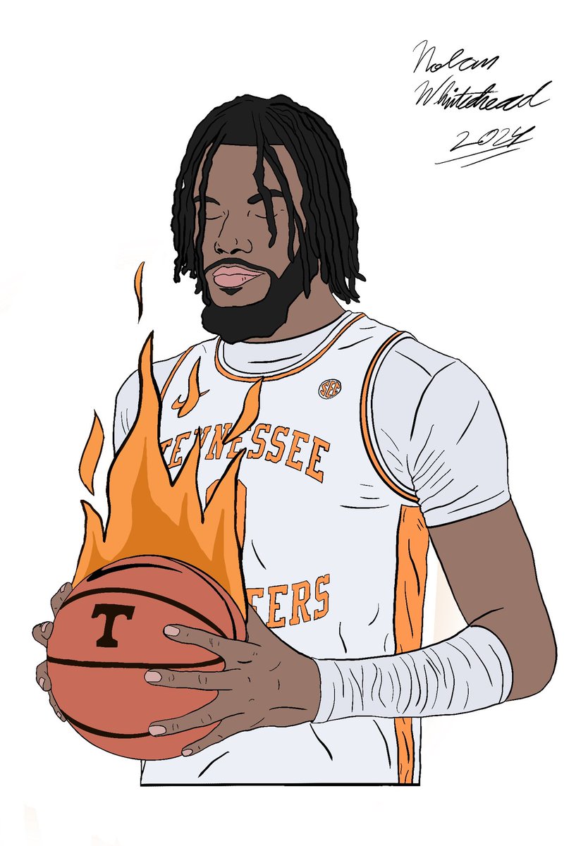 Nolan_W_Art's tweet photo. In honor of SEC play starting tomorrow I did a drawing of @Jonasaidooo! It makes a great wallpaper by the way! https://t.co/NiE5P4ucsU