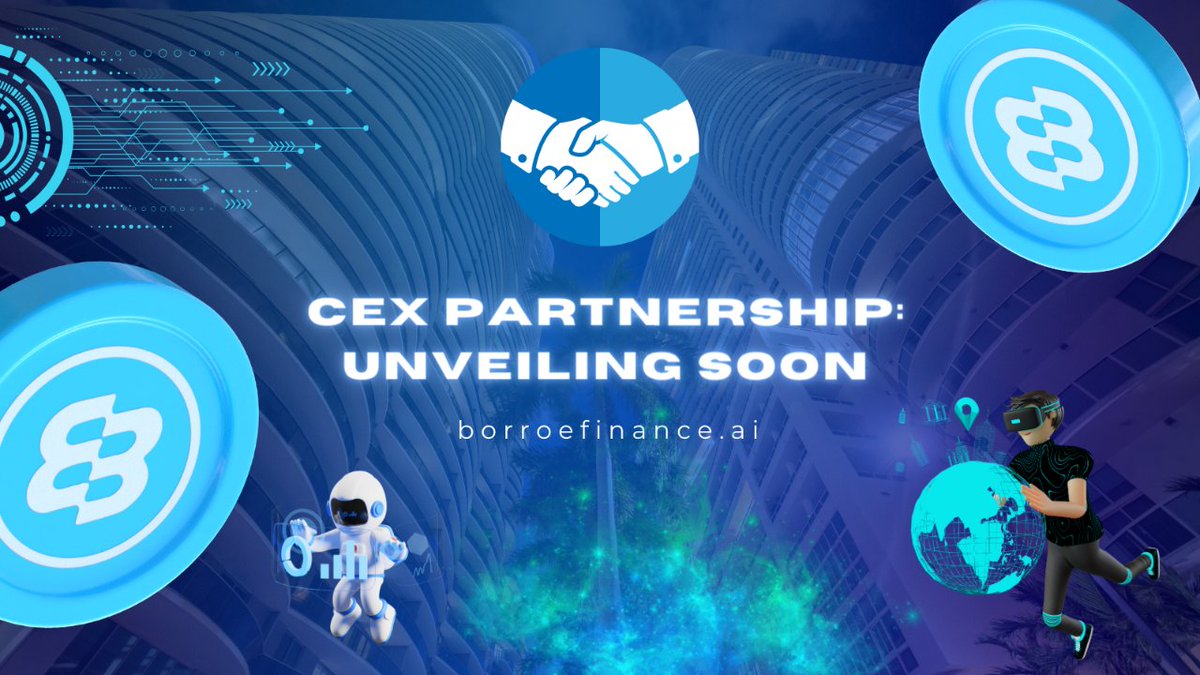 Borroe_Finance's tweet photo. ๐Exciting news to kick off 2024!
๐ฐ Borroe Finance is thrilled to announce our first major Centralized Exchange (#CEX) partnership, unlocking new horizons for $ROE. Broader access and heightened visibility await.
๐พStay tuned for the big reveal!
#CEXPartnership #Borroe2024 https://t.co/xJacnasF7b