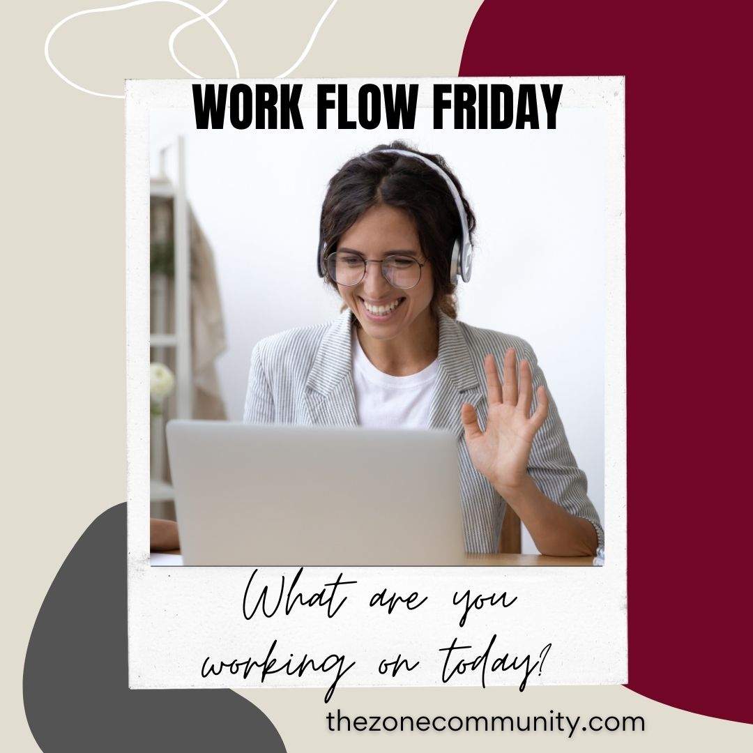 WFHExpert's tweet image. It&apos;s Work Flow Friday! Share what you are working on today or celebrate how much you&apos;ve accomplished this week already. 👇

 #thezonecommunity #organwise #reimaginework #remotework #remoteworking #slaytheday