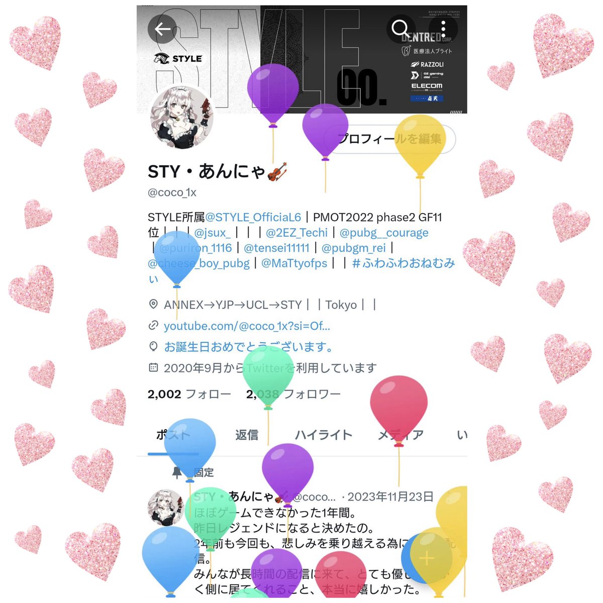 ぷりんせすあんにゃ🎻 tweet media