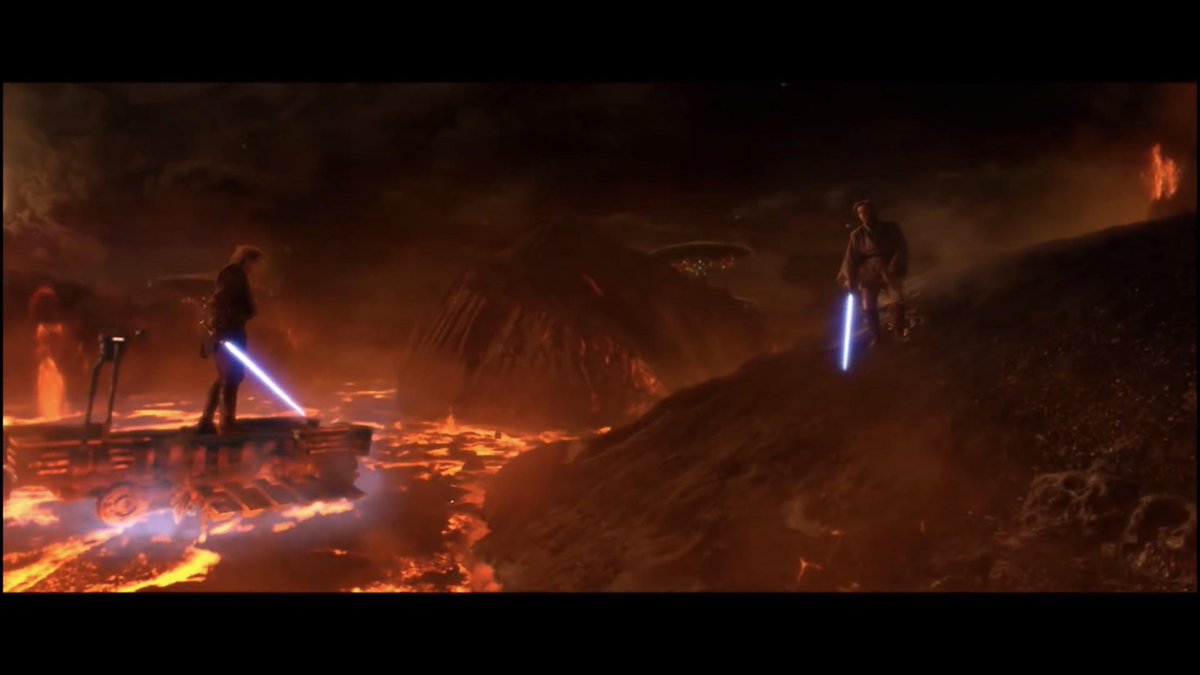 @MorganPlus8 @Gobst3r Do you even realize how far Anakin jumped in this scene?  Beyond that, the whole point is his arrogance and how much he overestimates his own abilities.  Your point about using the force could also be applied to every fight in the universe, why don’t they just always throw stuff?