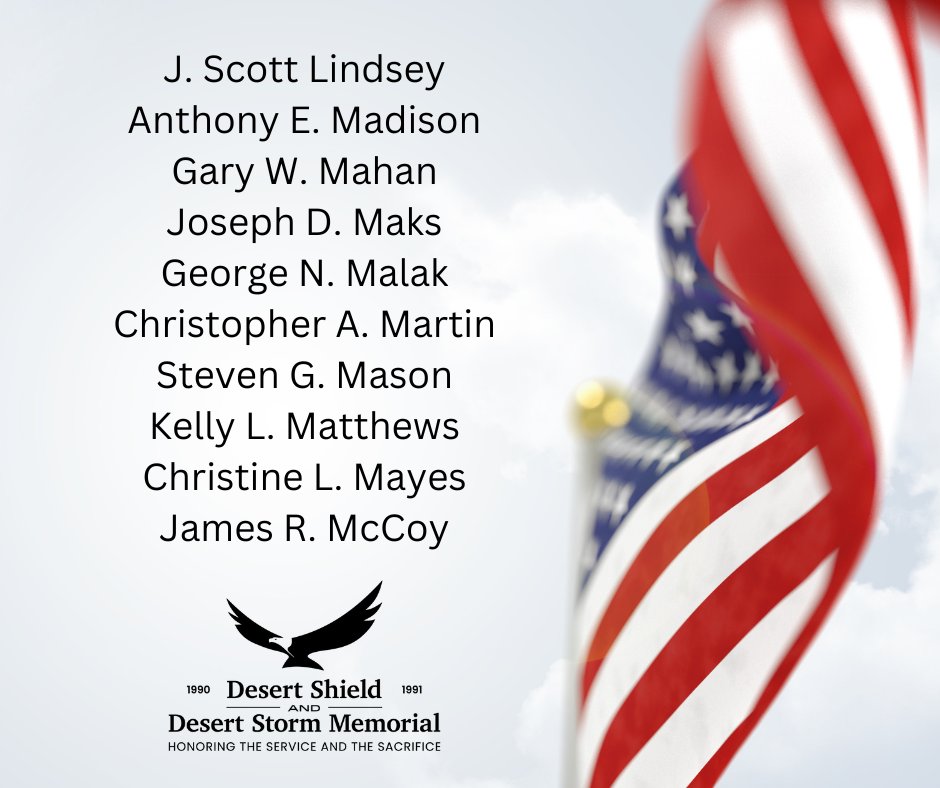 17 Jan 2024 marks the 33rd Anniversary of Operation Desert Storm:  the liberation of Kuwait. As we honor the historic military accomplishment of all our veterans, we remember those who died while deployed. #army   Memorial update:  bit.ly/3NKwwVD
bit.ly/constructmemor…