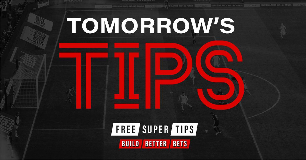 Tomorrow's tips 👀 🍿 23,419/1 Super Mega Acca 🛠 350/1 Perfect 10 Acca 💥 329/1 Experts Acca 💫 183/1 BTTS & Win Mega Acca 🎯 16/1 Evening Acca 😍 31/1 Sunderland vs Newcastle Bet Builder + MORE! See here 👇 freesupertips.com/free-football-… (18+ begambleaware)