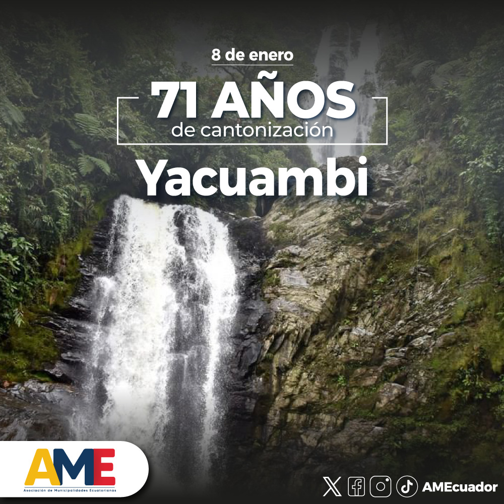 AMEcuador's tweet photo. #AMEsaluda | al cantón #Yacuambi por cumplir 71 años de emancipación política. 🥳 Este lugar amazónico es conocido por tener el principal asentamiento de la etnia Saraguros en la provincia de #ZamoraChinchipe. 

¡Viva Yacuambi! 🎉 https://t.co/lUnvGDNNDh