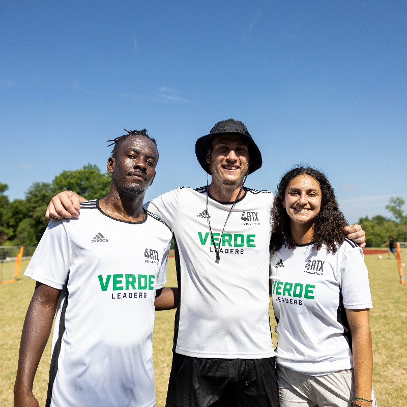 4ATXFoundation's tweet photo. Jump on the field with Verde Leaders!
 
Verde Leaders is seeking coaches who have a passion for soccer, empowering youth, &amp; giving back to the community. Apply now to become a coach in 2024!