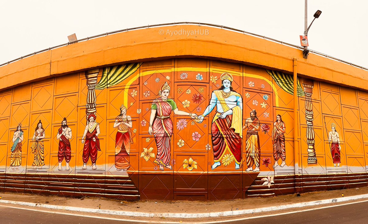 AyodhyaHUB's tweet photo. Amazing wall paintings on the flyovers of Ayodhya❤️
.
.
.
#ayodhya #ayodhyahub #painting #wallpainting #flyoverpainting #rammandir #rammandirayodhya https://t.co/uZIeleAYQM