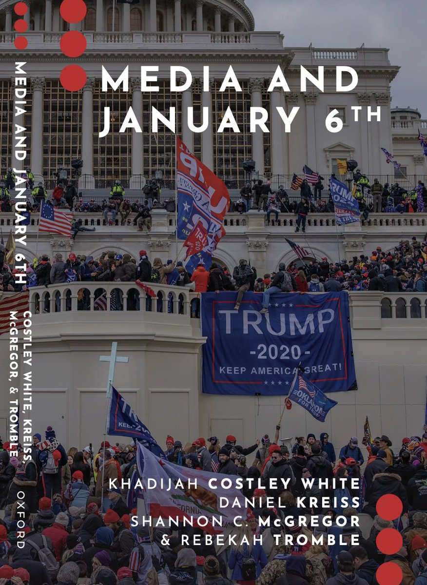 It's the day before the three-year anniversary of our former president trying to overthrow the country, so a good day to announce @kreissdaniel, <a href="/RebekahKTromble/">Rebekah Tromble</a>,  <a href="/shannimcg/">Shannon McGregor, PhD</a>, and my new co-edited book on Media and January 6th!! 

Link to purchase:

global.oup.com/academic/produ…