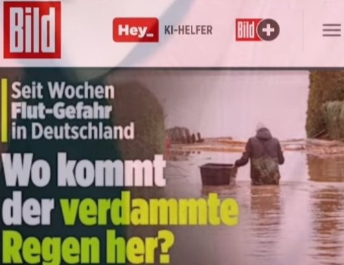 Tschä <a href="/BILD/">BILD</a> 
Hättet ihr ma'n büschn zugehört, statt immer nur gegen "Grünen Klima-Hammer" zu hetzen und zu zetern
Das ist ja jetzt wirklich zu blöd:
der Klima-Crash ist ECHT und wird ein viel viel  größerer Hammer, als jeder Klimaschutz
Cc <a href="/BILDblog/">BILDblog</a>