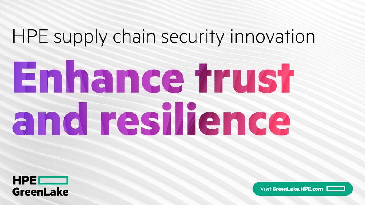 HPE_Compute's tweet image. #Supplychain attacks are increasing as cybercriminals target software and hardware vulnerabilities, in addition to physical supply chains during manufacturing. Ensure that your hybrid cloud environment is protected edge to cloud. #HPECompute hpe.to/6017RckbZ