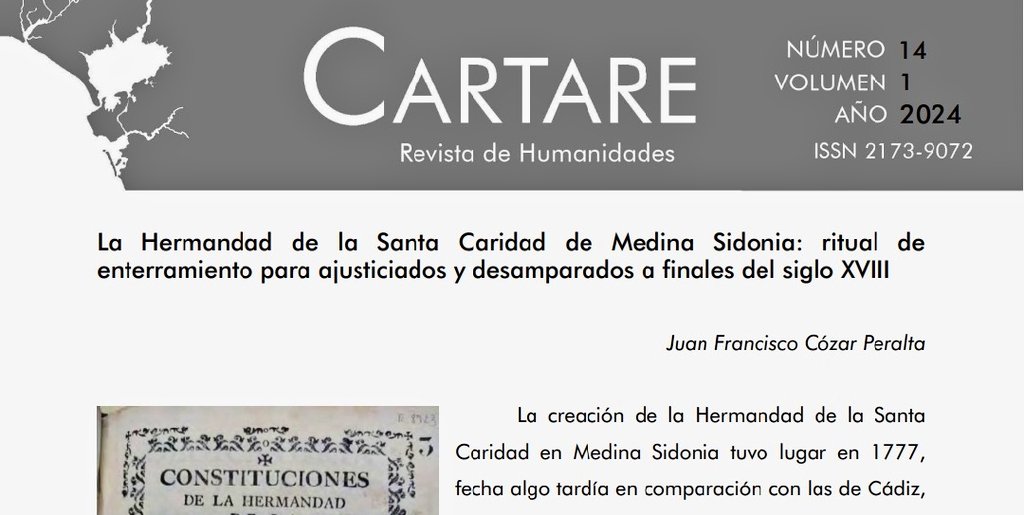 DeAssido's tweet photo. «La Hermandad de la Santa Caridad de Medina Sidonia: ritual de enterramiento para ajusticiados y desamparados a finales del siglo XVIII»
https://t.co/czkq24kAuo https://t.co/c2TuMYLDit