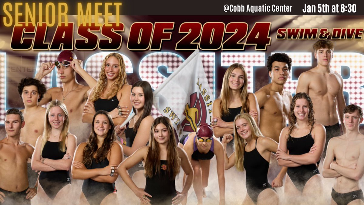 Senior Meet for Lassiter Swim &amp; Dive!! #t4l #classof2024