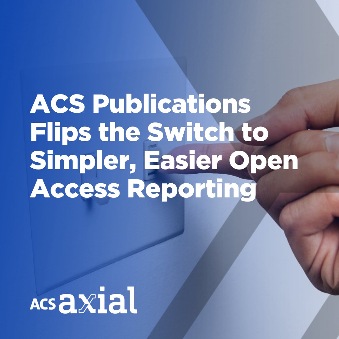 ACSPublications's tweet photo. 🔔 Open access reporting through @oaSwitchboard is now available for our institutional customers. Learn more: https://t.co/fiyUKY56Xq https://t.co/ImVeXb6Ds5