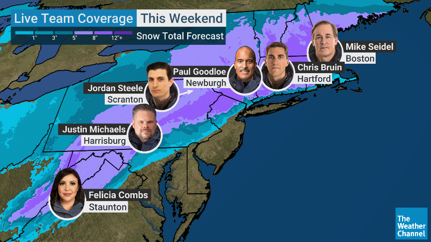We have teams stationed across the Northeast today for Winter Storm #Ember!

No cable? Watch our LIVE field coverage on our TV app: streamtwc.com