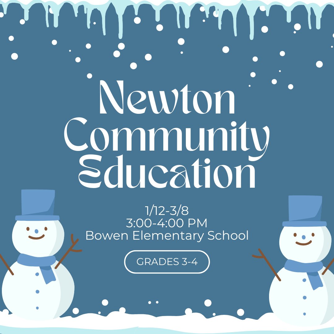 Newton Community Education is running an 8-week long introductory BlocksCAD class for elementary schoolers in grades 3-5! The class will run from 1/12-3/8 (no class 2/23) from 3:00-4:00 PM at Bowen Elementary School. You can sign up here: registration.xendirect.com/nce/courseDisp… !