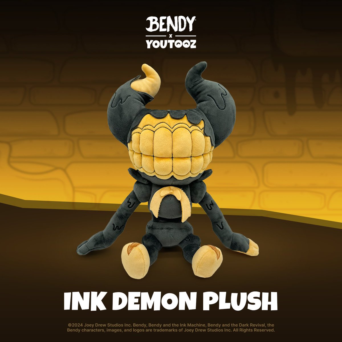 would u like to have a friend? 🎞🖤 all new @bendy plushies drop jan 12th ✒️ look at boris