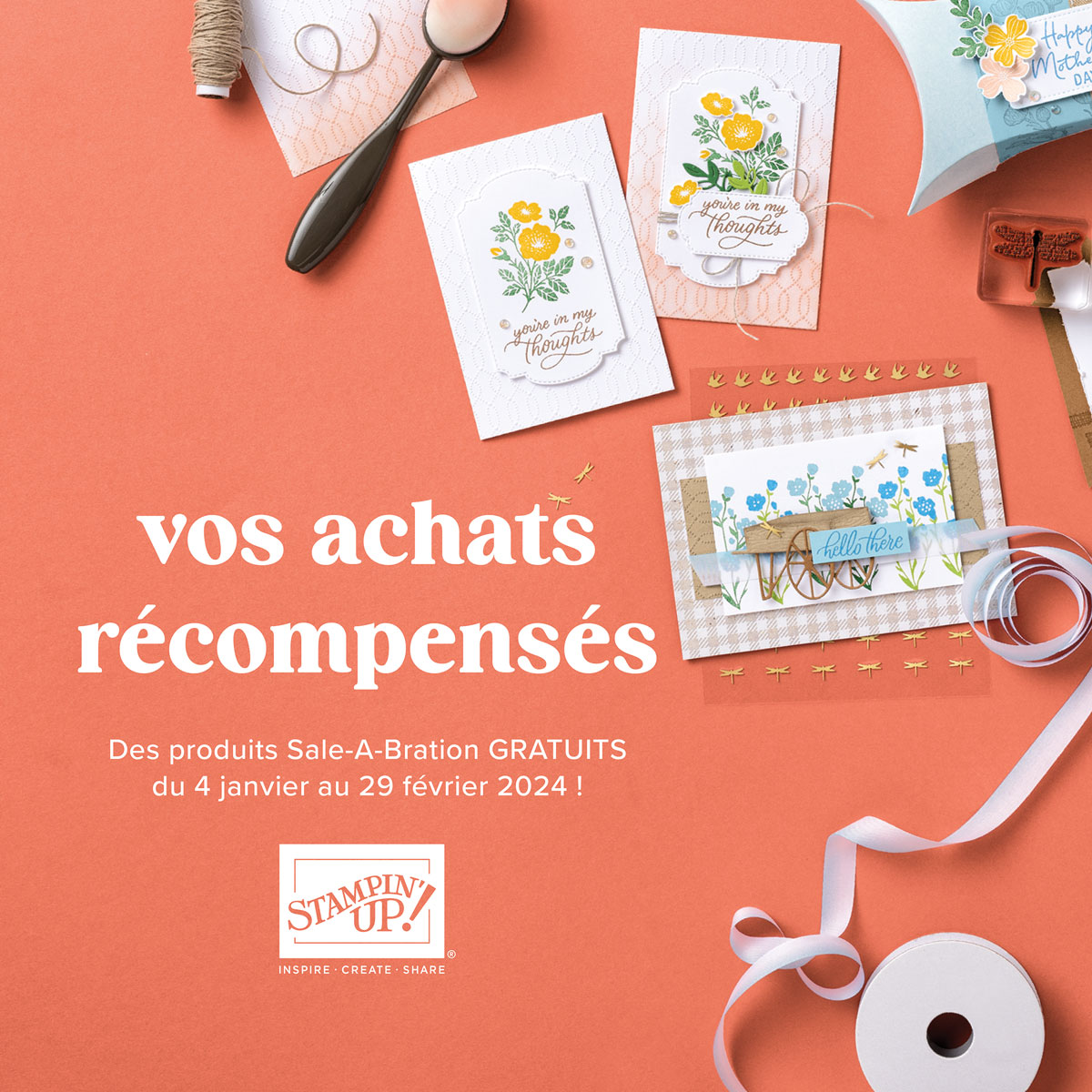 MagaliDanjan's tweet photo. Le nouveau mini-catalogue janvier-avril est enfin arrivé avec la promo Sale A Bration !🎉
Il est temps d’exprimer ta créativité ! 😉
Rendez-vous sur  https://t.co/LigzV5VrWD

#magalidanjan #toulouse #stampinup #promo  #carterie #scrap #sab #carte #paperaddict #mamancreative #mlm https://t.co/ymzPtp5s7N