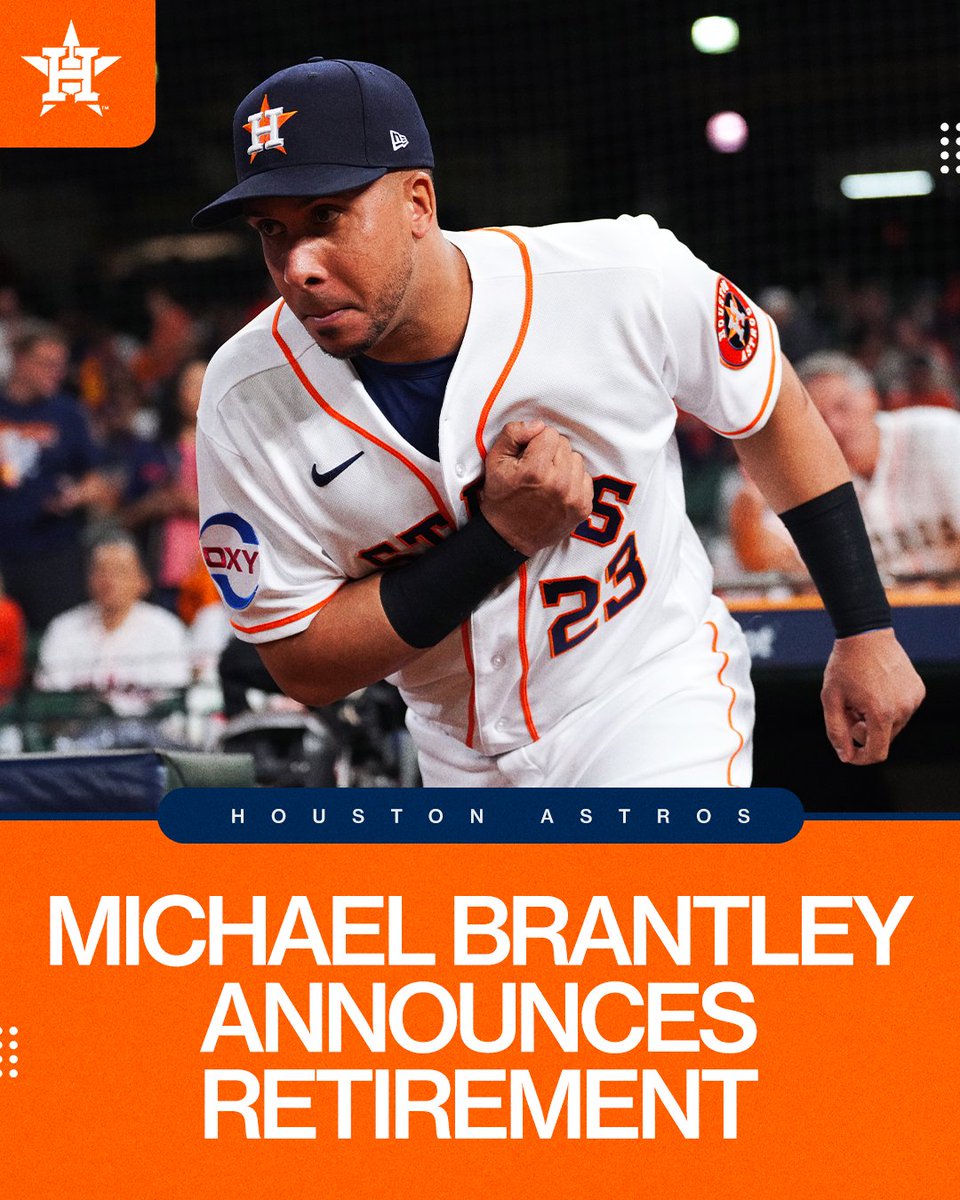 MLB (@mlb) on Twitter photo Michael Brantley, a 5-time All-Star, announces his retirement, per <a href="/MLBNetwork/">MLB Network</a> insider @JonMorosi. Michael Brantley, a 5-time All-Star, announces his retirement, per <a href="/MLBNetwork/">MLB Network</a> insider @JonMorosi.