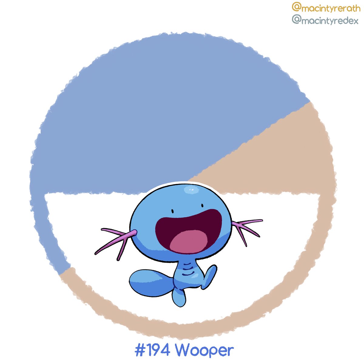 MacintyreDex's tweet photo. New Pokédex entry added!

No.194 Wooper https://t.co/iaORCzk2ts