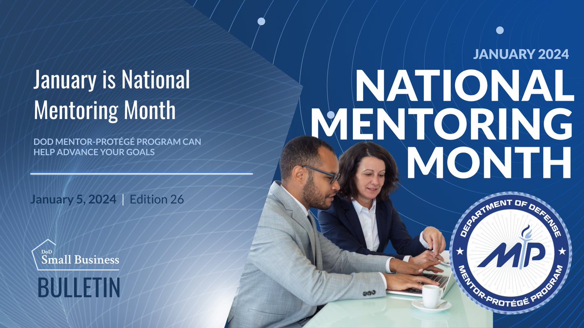 Conquer the challenges of navigating the intricate world of #govcon, while increasing your #growth in #contractawards with the #DoD Mentor-Protégé Program. #Specialedition to kick off #NationalMentoringMonth 👇
linkedin.com/pulse/unlockin…

#smallbusiness #NewYear