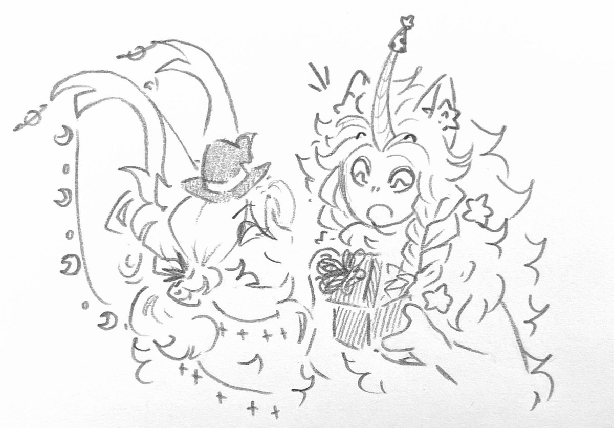 SkittyKittyCat's tweet photo. April doodles featuring some friends’ kiddos! Ersie giving Laika a bday gift (it’s a national holiday don’t u know) and Milo and Valerie talking books (based off of Sun’s written April prompt)
#sketches #spinxyn #sphinx https://t.co/3Ud2PBWuTi