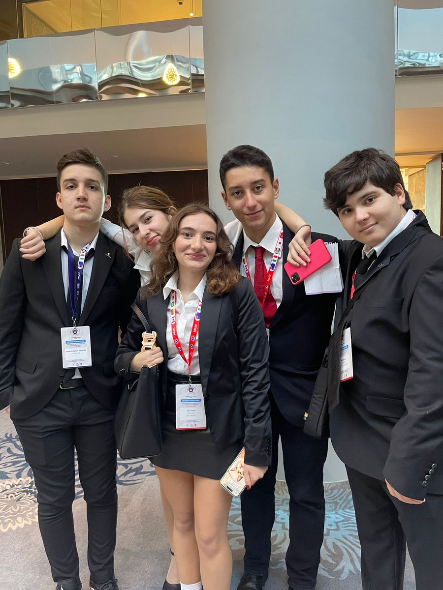 KurumGozde's tweet photo. Our students are ready for BKMUN'24.♥️💙🍀
@BkOmerli @mturanoznacar @kader_ulass @EdaYagmurAydin1 https://t.co/BR8xViba7E
