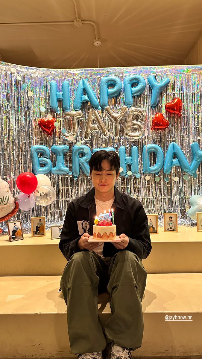 'May the joy that you have spread in the past come back to you on this day. Wishing you a very happy birthday!”#JAYB🎂🎉💙 #HAPPYJAEB30MDAY #JAYB #제이비 #Def. @jaybnow_hr