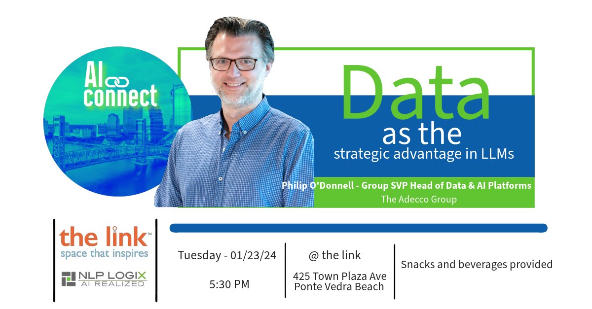 Join us at the January AI Connect Meeting! Jan 23rd @ the Link.

#MeetUp #AIConnect