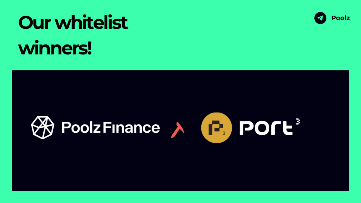 Poolz__'s tweet photo. The @Port3Network Whitelist results are Live! 

👉Check your allocation here: https://t.co/SJF6yYjnwa

🗓 IDO Times 
Whitelist Winners: January 7th at 14:00 - 22:00 UTC

TGE MC: $1M
IDO Vesting: 100% TGE 🔥
IDO Model: Poolz TOP Tiers +3500 POOLX

 #PORT3 #Whitelist #IDO #POOLX