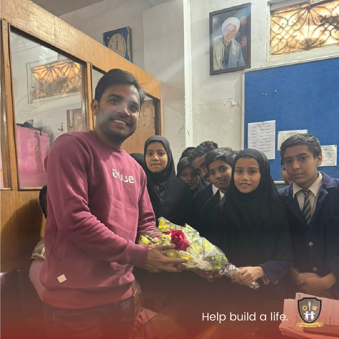Build_a_Life's tweet photo. Manav Sharma, founder of Atulya Vikas Foundation, visited our students at Al Bushra School in Kanpur, India!

Donate today on our website (link in bio) to help build a life.
https://t.co/4vikEhtjeM

#BuildALifeFoundation #BuildALife #HelpBuildALife #AlBushraSchool #India https://t.co/Bm7tPYcZjo